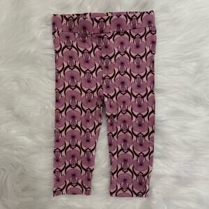 Kate Quinn Leggings NWT bamboo mauve Art Deco print 12 - 18 months